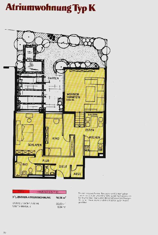 Atriumwohnung Typ K